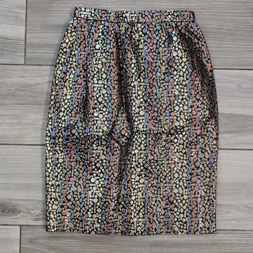 Vintage Carlisle Mid Length Skirt Multicolored